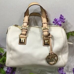 Michael Kors Cream small Grayson satchel